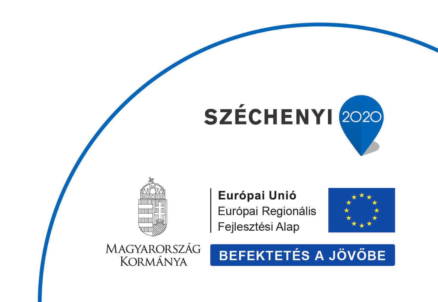 Széchenyi 2020 – Magyarország Kormánya – Európai Unió, Európai Regionális Fejlesztési Alap – Befektetés a jövőbe